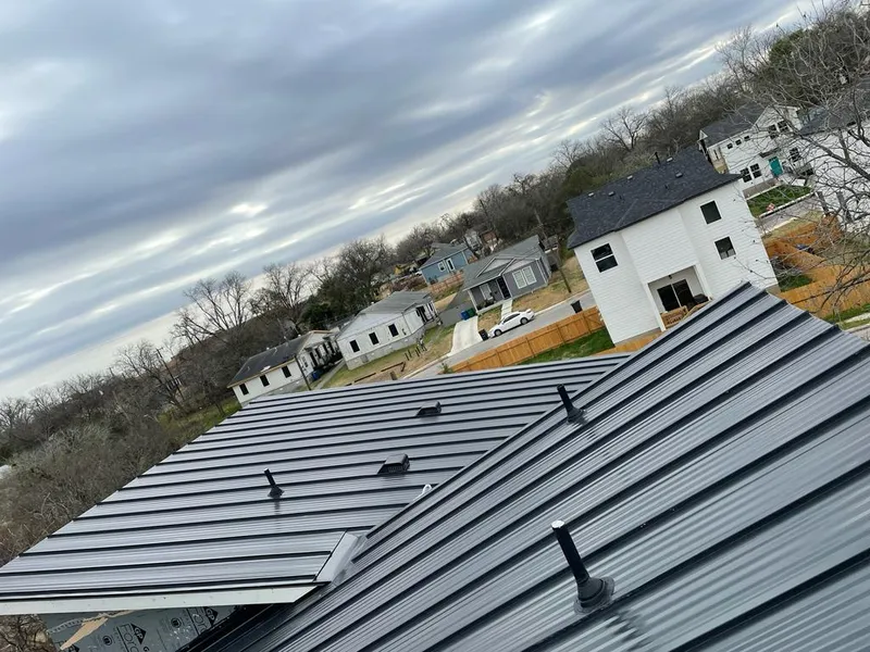 Standing seam metal roof panels with vents for Skylight Repair in Westborough